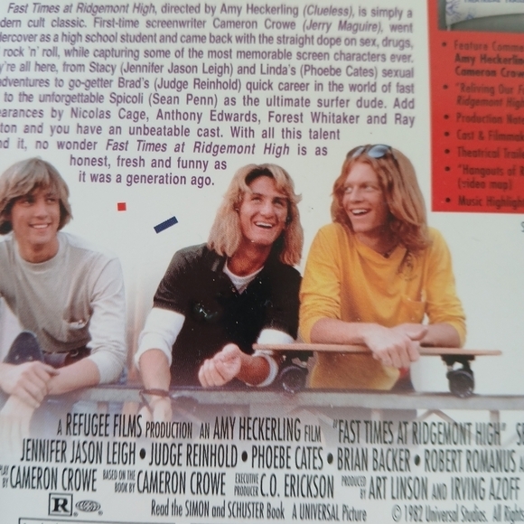 Fast Times at Ridgemont High (DVD, 1999, Widescreen Collectors Edition) - Picture 12 of 13